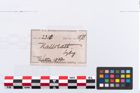 Etikett zu Bronzearmreif (NHMW-PRAE-002310)